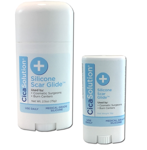 CicaSolution Scar Reducing Treatment for scars and wounds 75g and 16g travel size